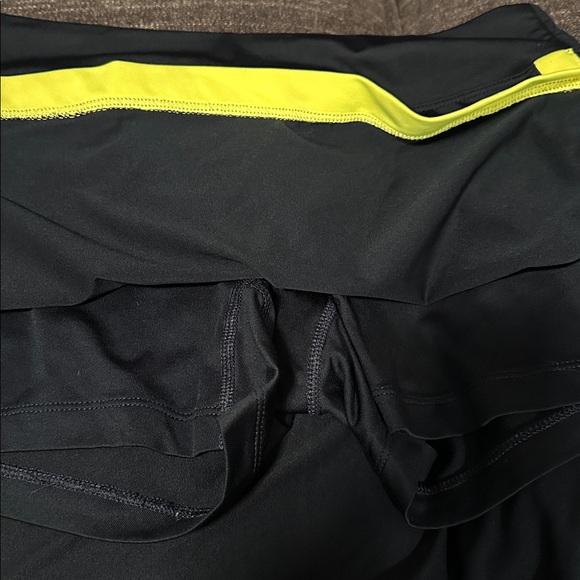 Nike Black Tennis Skirts with White and Yellow Trim - Picture 4 of 5